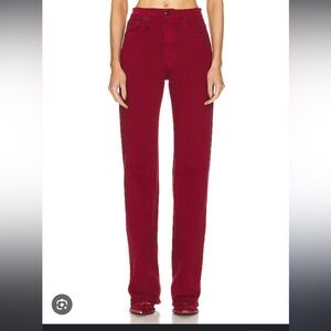 R13 Jane jeans in vivid red stretch